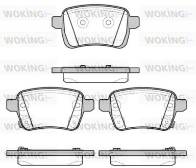 Тормозные колодки WOKING P15503.22