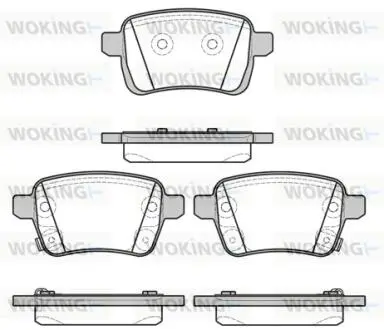 Тормозные колодки WOKING P15503.22