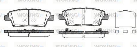 Тормозные колодки WOKING P15583.02