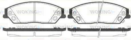 Гальмівні колодки WOKING P15673.02