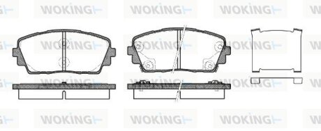 Гальмівні колодки WOKING P15813.02