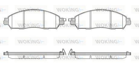 Тормозные колодки WOKING P17123.04