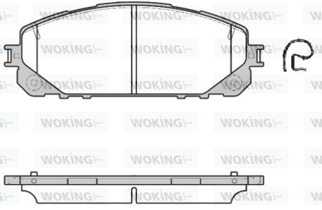 Колодки гальмівні WOKING P17133.00