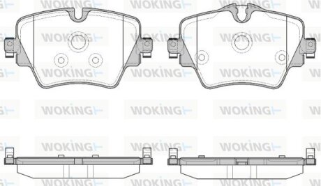 Гальмівні колодки WOKING P17253.08