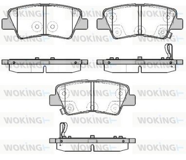 Гальмівні колодки WOKING P19073.02