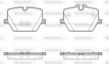 Гальмівні колодки WOKING P19753.00