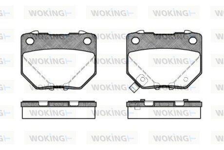 Тормозные колодки WOKING P2653.21