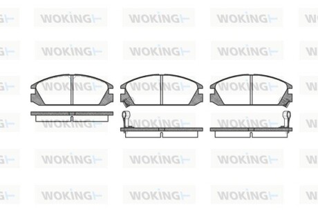 Колодки гальмівні WOKING P3283.02