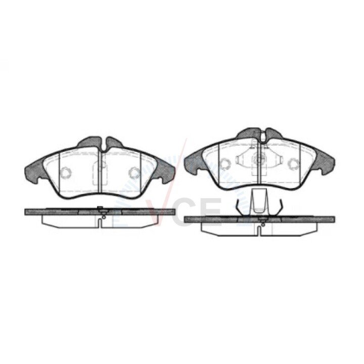 Комплект гальмівних колодок, дискове гальмо WOKING P4783.00 (фото 1)