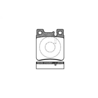 Тормозные колодки дисковые задние mercedes-benz c-class (cl203) 3.0 01-11 (p5073 WOKING P507300