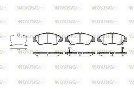 Тормозные колодки WOKING P5193.22