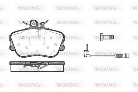 Гальмівні колодки WOKING P5453.02