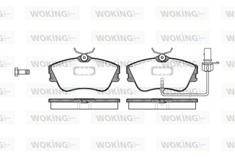 Колодки гальмівні WOKING P5803.21