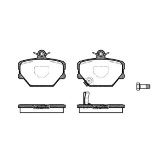 Гальмівні колодки передні дискові smart fortwo 0.7 04-07,smart fortwo 0.8 04-0 WOKING P605302