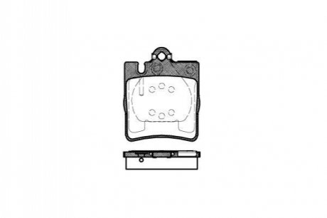 Комплект тормозных колодок, дисковый тормоз WOKING P6093.00 (фото 1)