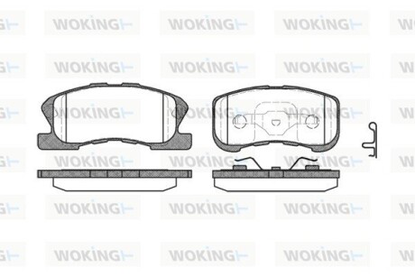 Тормозные колодки WOKING P6203.02