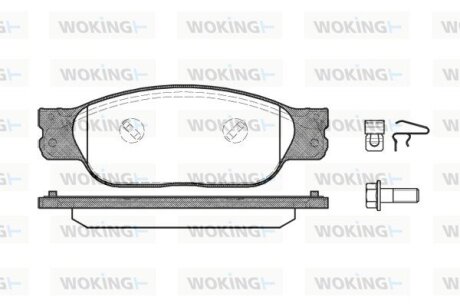 Тормозные колодки WOKING P6313.10