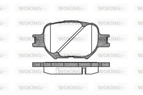 Гальмівні колодки WOKING P6423.00