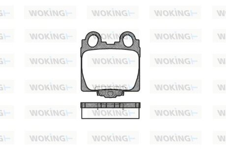 Тормозные колодки WOKING P6433.04