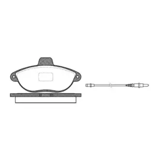 Комплект тормозных колодок, дисковый тормоз WOKING P7023.02