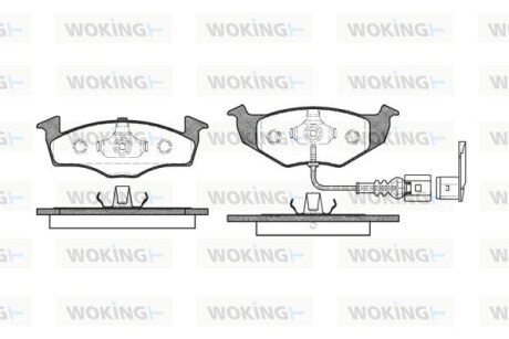 Гальмівні колодки WOKING P7093.11