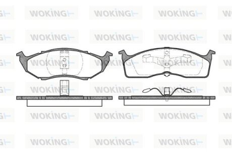 Колодки гальмівні WOKING P7103.00