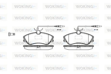 Гальмівні колодки WOKING P7343.04