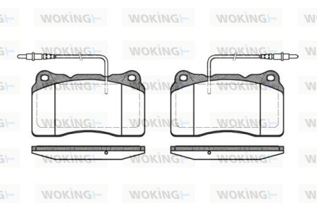 Тормозные колодки WOKING P7663.14