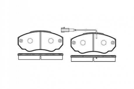 Комплект тормозных колодок, дисковый тормоз WOKING P8603.01 (фото 1)