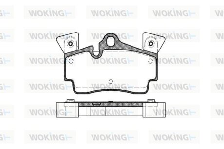 Гальмівні колодки WOKING P8963.10