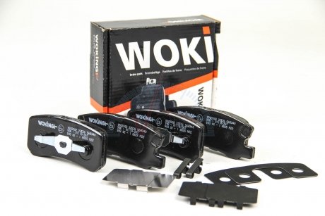 Комплект гальмівних колодок, дискове гальмо WOKING P9033.02 (фото 1)