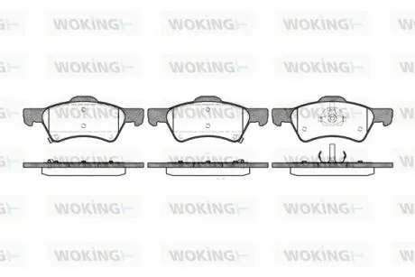 Тормозные колодки WOKING P9103.02