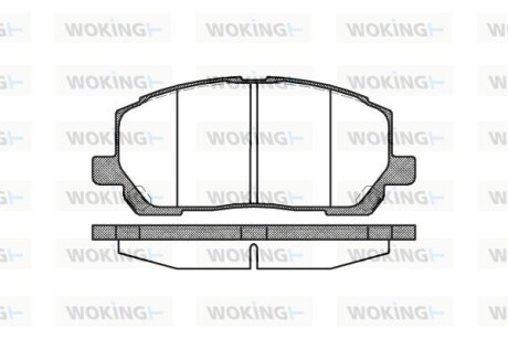 Тормозные колодки WOKING P9553.00