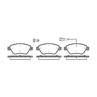 Комплект тормозных колодок, дисковый тормоз WOKING P9583.01