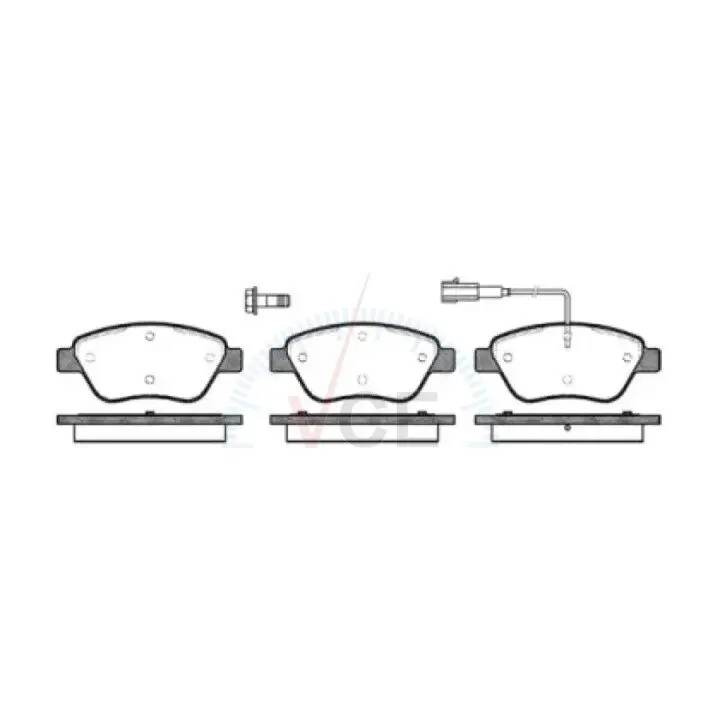 Фото 1 - Комплект тормозных колодок, дисковый тормоз WOKING P9583.01 Комплект тормозных колодок, дисковый тормоз WOKING P9583.01 (фото 1)