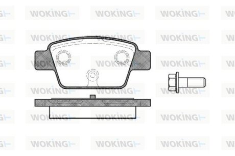 Гальмівні колодки WOKING P9613.00