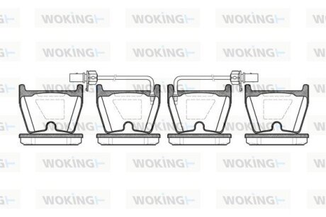 Тормозные колодки WOKING P9963.02