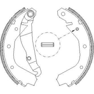 Тормозные колодки барабанные WOKING Z4091.00 (фото 1)