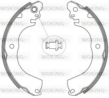 Комплект тормозных колодок WOKING Z4257.00