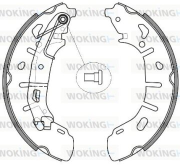 Колодки тормозные WOKING Z4263.00