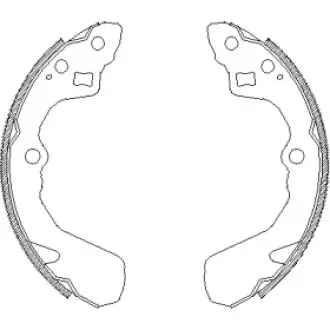 Тормозные колодки барабанные WOKING Z4386.00