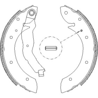 Тормозные колодки барабанные WOKING Z4396.00