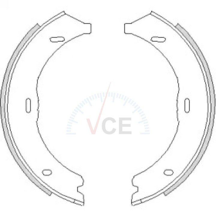 Комплект гальмівних колодок, гальмівна система стоянки. WOKING Z4745.00 (фото 1)