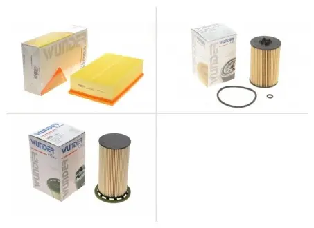 Комплект замены фильтров Skoda (Шкода) Octavia (Октавия) 1.6 TDI CLHB, DDYB, CXXA WUNDER ТО-0000019