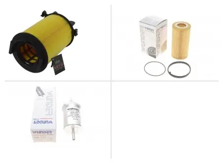 Комплект замены фильтров Skoda (Шкода) Octavia (Октавия) 1.6 BGU, BSE, BSF, CCSA, CMXA WUNDER ТО-0000056