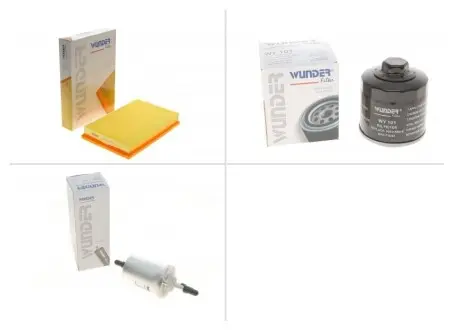 Комплект замены фильтров Volkswagen (Фольксваген) Polo (Поло) 1.4 16V AUA, BBY, BKY WUNDER ТО-0000098