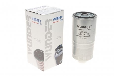 Фільтр паливний vw/audi 1.6/1.9d/td WUNDER WB 104 (фото 1)