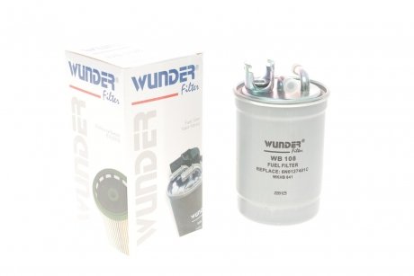 Фільтр паливний vw caddy 1.9sdi/tdi-03 WUNDER WB 108 (фото 1)