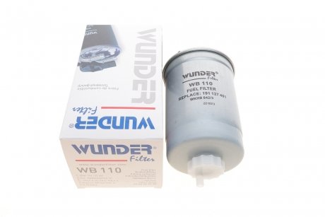 Фильтр топливный vw lt 2.4d/t3 1.6d/td -88/golf ii -87 (без подогр.) WUNDER WB 110