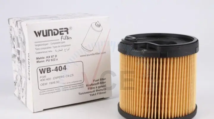 Фильтр топливный fiat scudo/citroen jumpy/peugeot expert 2.0jtd/hdi 99-04 (с-ма bosch) WUNDER WB 404 (фото 1)